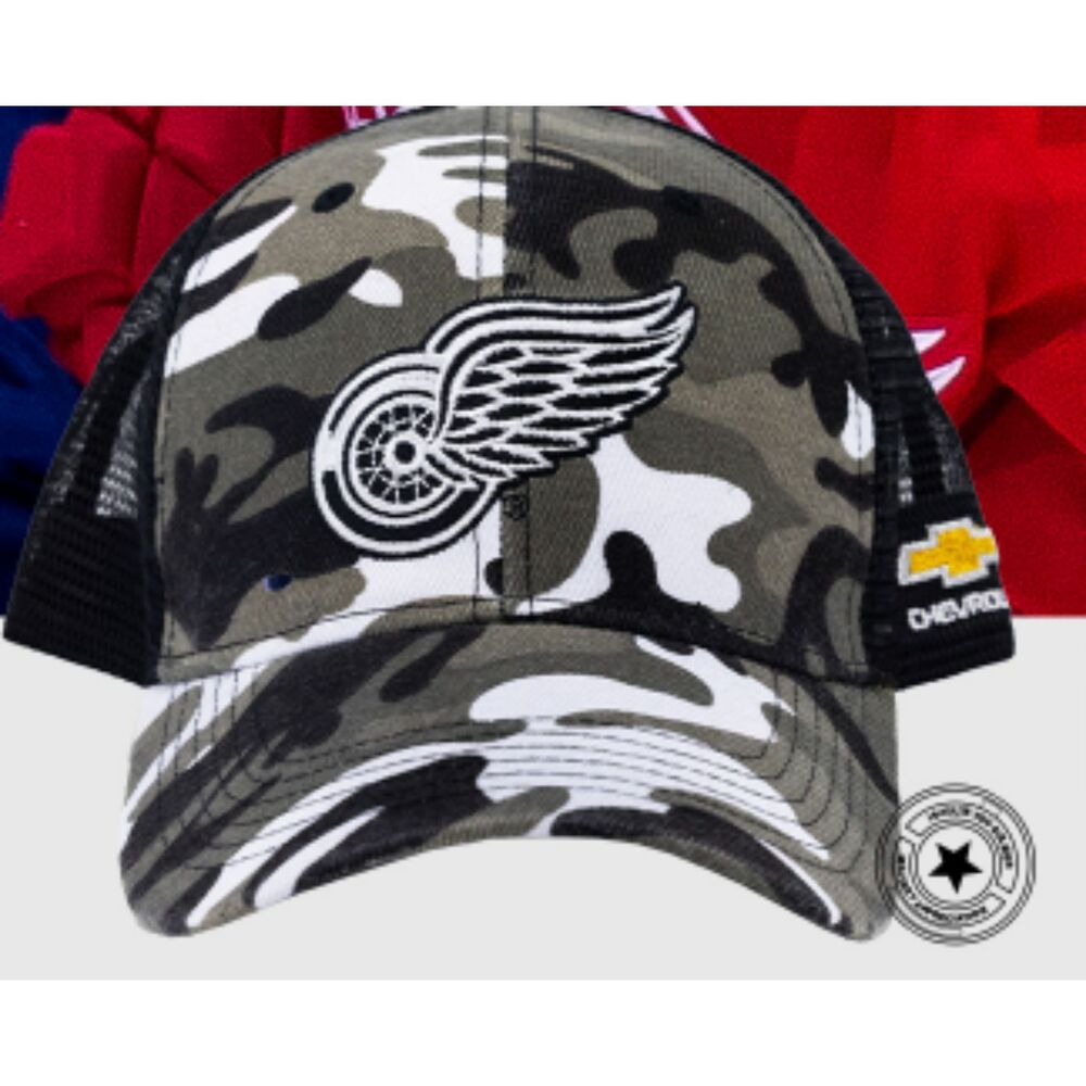 NHL Detroit Red Wings Military Appreciation Night Adj. Cap Hat new